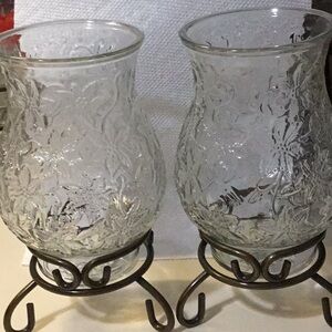 Princess House Fantasia Candle Holders a pair